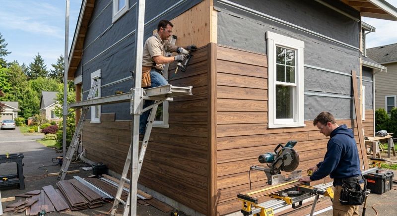 Faux Wood Siding Installation in Boston, MA