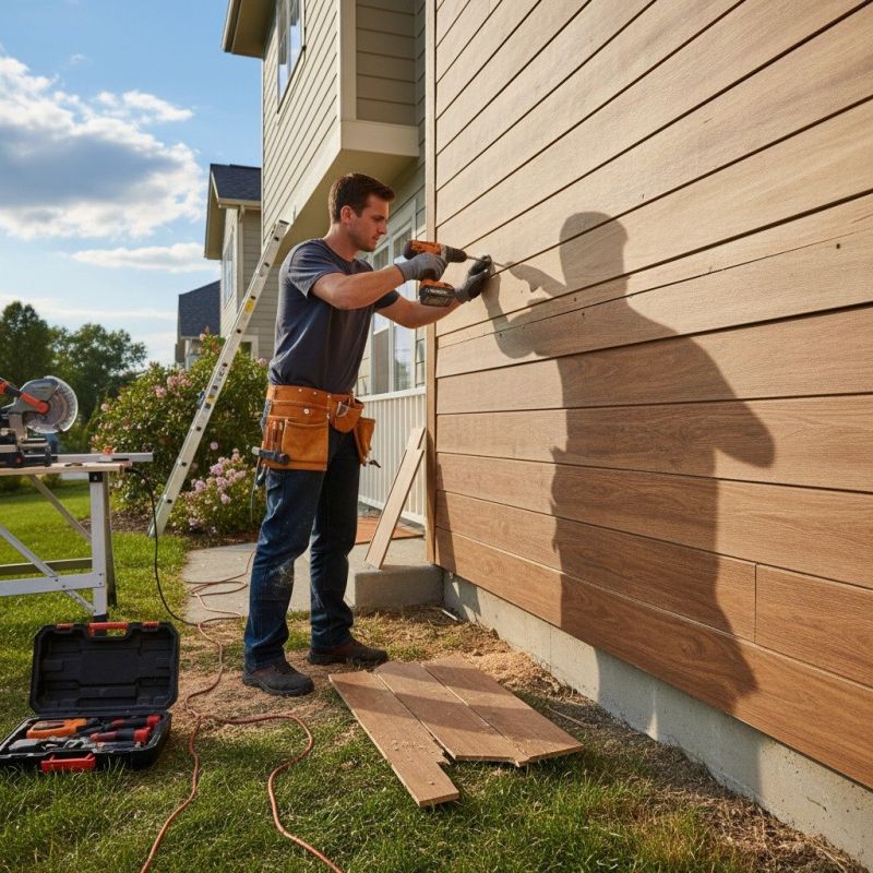 Wood Plank Siding Installation