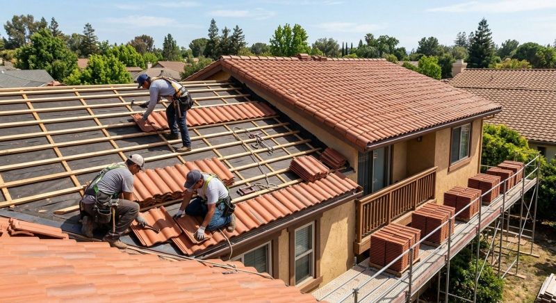 Barrel Tile Roof Installation in Fredericksburg, VA
