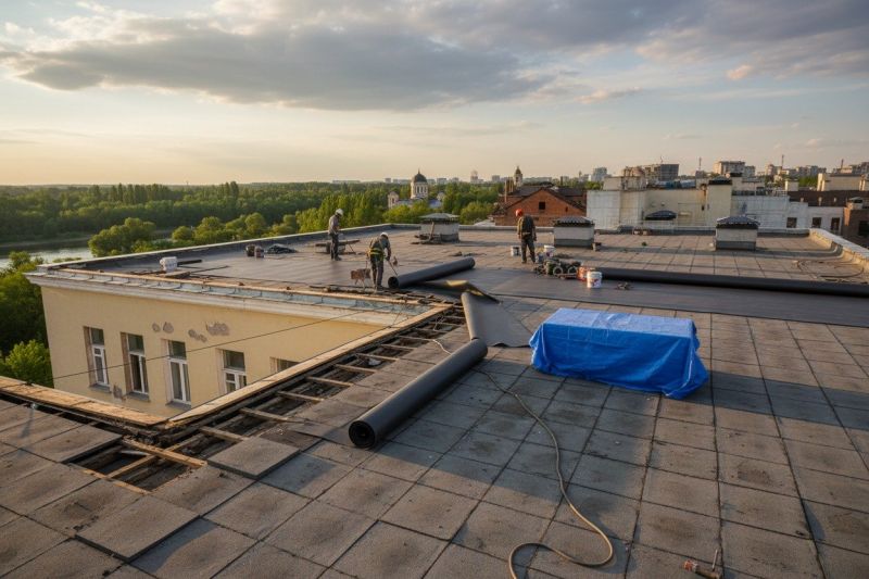 Single Ply Roof Replacement in Fredericksburg, VA